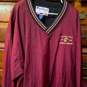 FSU ‘99 windbreaker pullover v neck